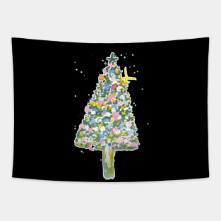 Watercolour christmas tree 2021 Tapestry