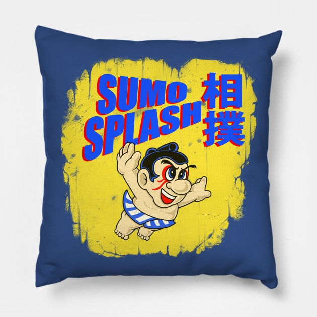 Sumo Splash Pillow by Pengew