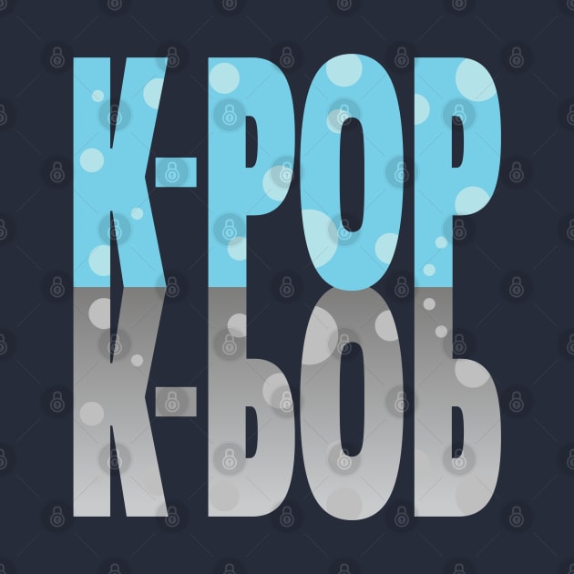 K-Pop with dots and shadow in blue by WhatTheKpop