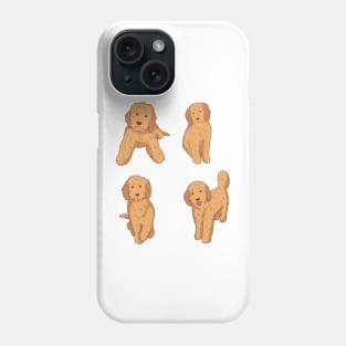 Cute Golden doodle pack Phone Case