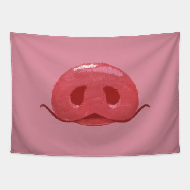 Pig's muzzle Tapestry by Didier97