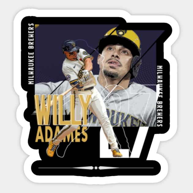 Willy Adames baseball Paper Poster Brewers 4 - Willy Adames