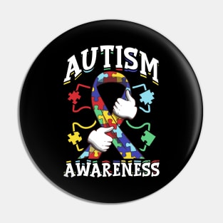 Autism Awareness Ribbon Autism Awareness Supporter Pin