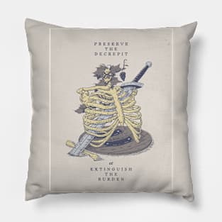 Preserve the Decrepit (art print) Pillow