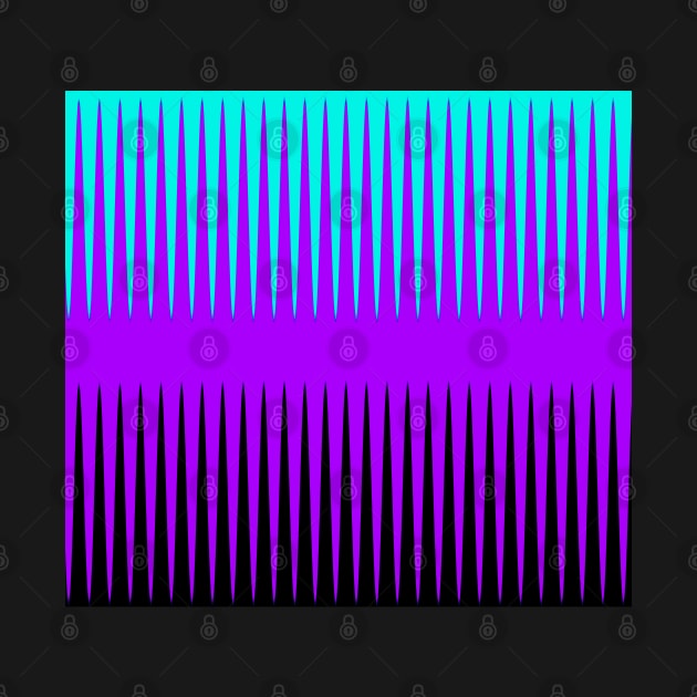 Wave Design Blue, Purple and Black by BlakCircleGirl
