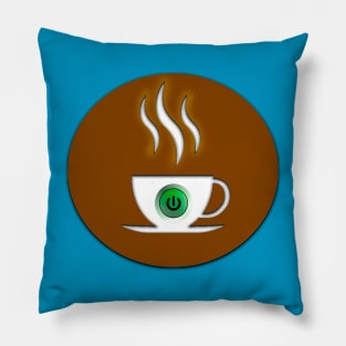 Power up with coffee Pillow