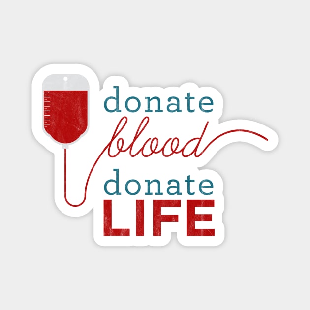 Donate blood - donor badge - blood donation Magnet by OutfittersAve