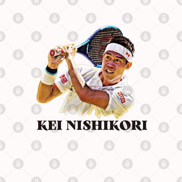 kei nishikori by BorodinaAlen