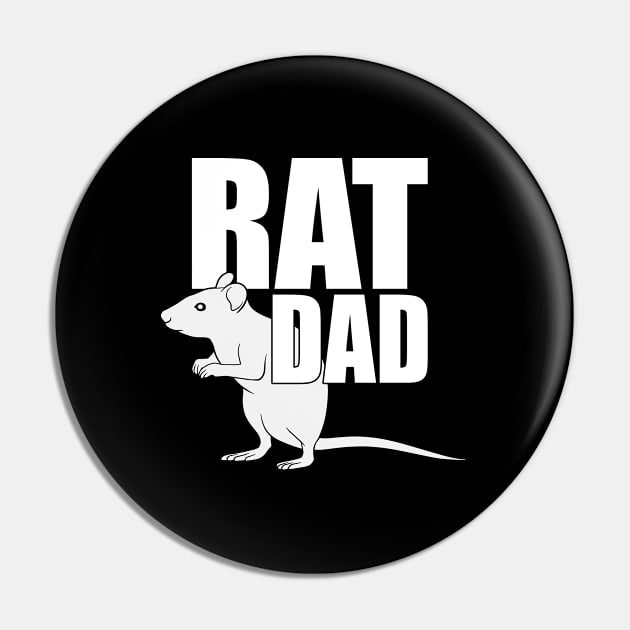Rat - Rat Dad Pin by Kudostees