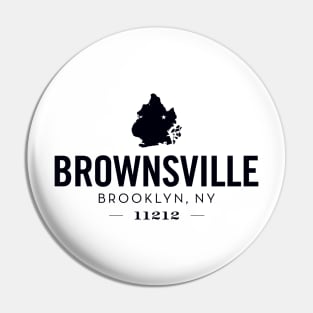 Brownsville (black) Pin