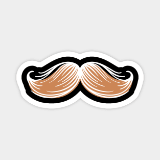 Mustache Ideology Handlebar Mustache Magnet