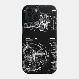 Movie Camera Patent Patent / vintage camera blueprint Phone Case