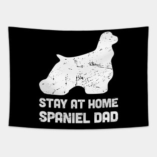 Spaniel - Funny Stay At Home Dog Dad Tapestry