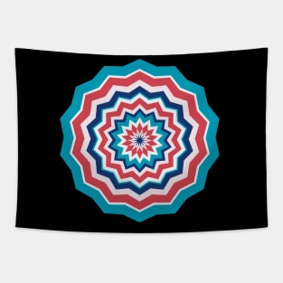 Retro Hippie Radial Tapestry