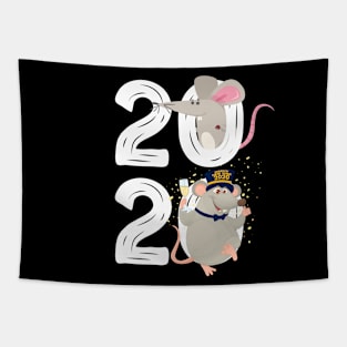 2020 Happy New Year of the Rat Horoscope Zodiac Sign Gift Tapestry