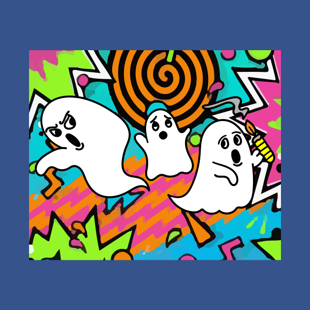 Funny Little Ghosts Halloween by flofin