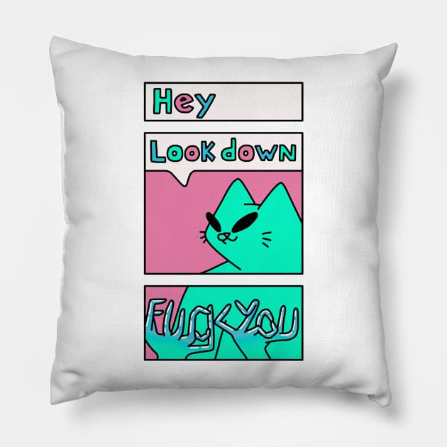 Look Pillow by Rondeboy