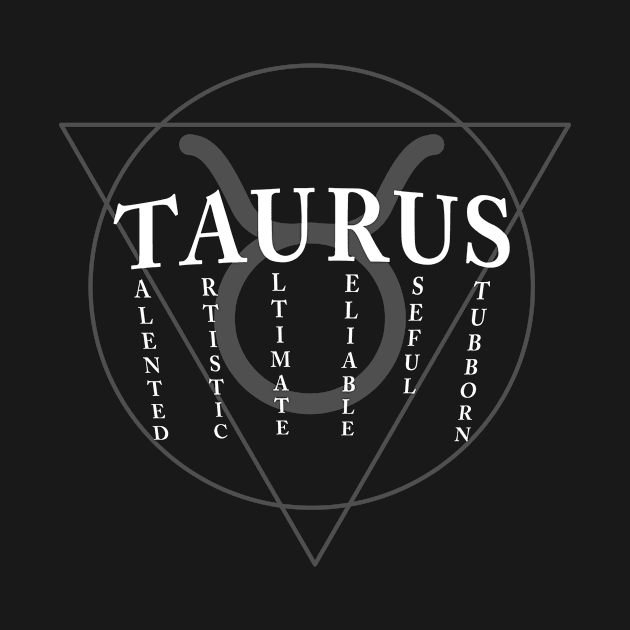 Taurus Sign by LetsBeginDesigns