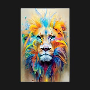 Lion  Animal Discovery Adventure Nature Planet Earth Paint T-Shirt