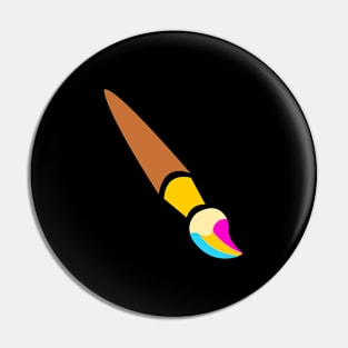 Pansexual Paintbrush Pin