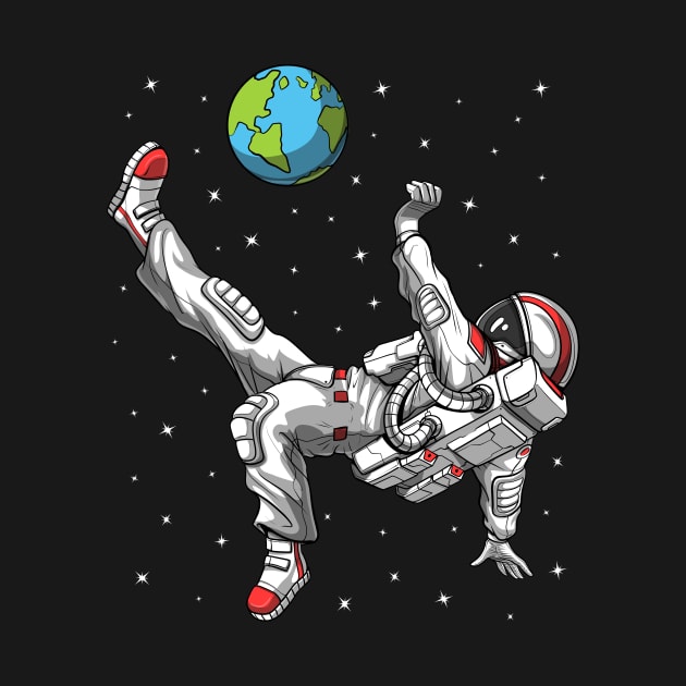 Space Astronaut Soccer Player by underheaven