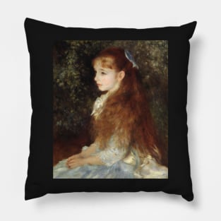Portrait of Mademoiselle Irene Cahen d'Anvers by Renoir Pillow