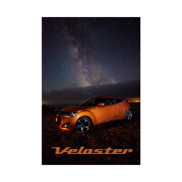 Hyundai veloster under Milky Way by graphius