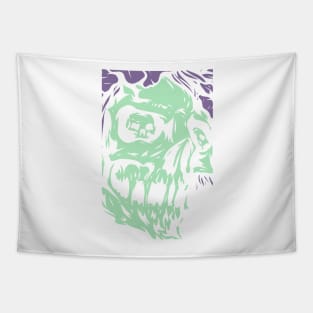 Slimy Skull Tapestry