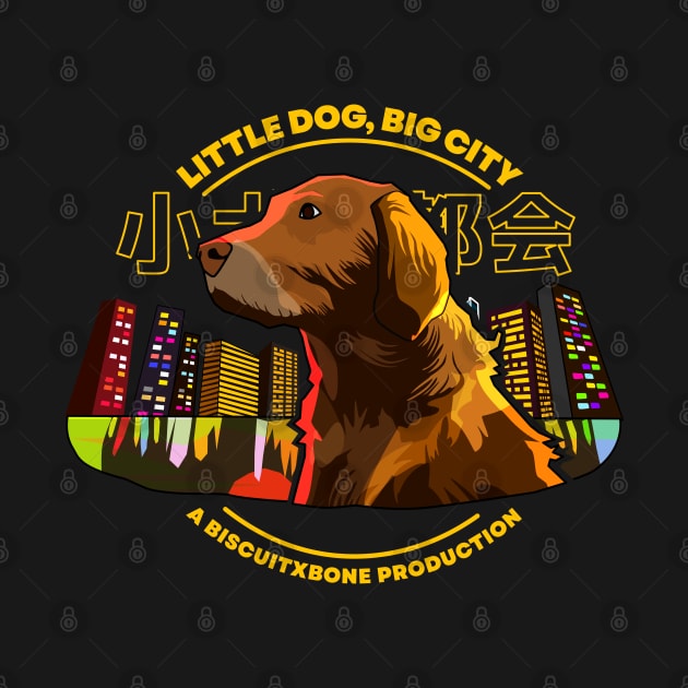 Little Dog, Big City (dark version) by biscuitxbone