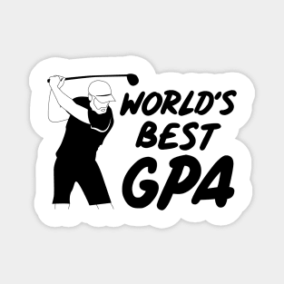 Worlds Best GPA black version Magnet