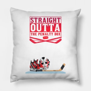 Straight outta the penalty box t-shirt Pillow