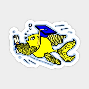 Graduation Fish Magnet