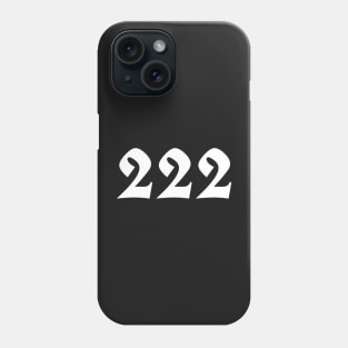 222 angel number Phone Case