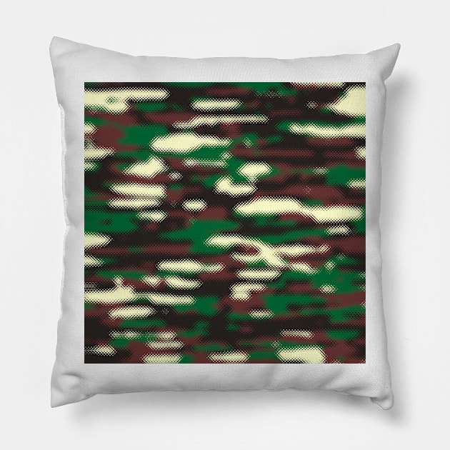 Camouflage Army Pillow by Tshirtstory