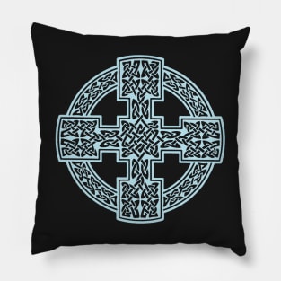 Traditional Celtic Knotwork Cross Pillow