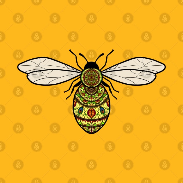 Mandala Bee by SheaBondsArt