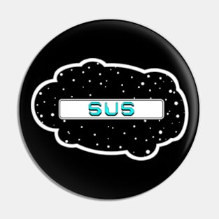 Cyan Sus! (Variant - Other colors in collection in shop) Pin