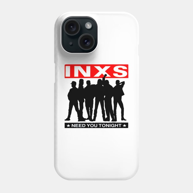 The INXS 1977 Phone Case by Lula Pencil Art