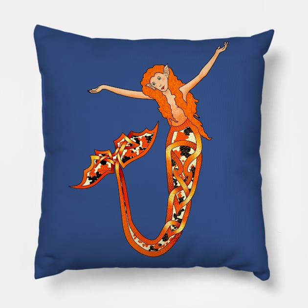 Koi Mermaid Pillow by KnotYourWorld4