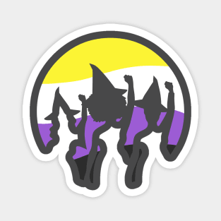 Witches Vote-NonBinary Pride! Magnet