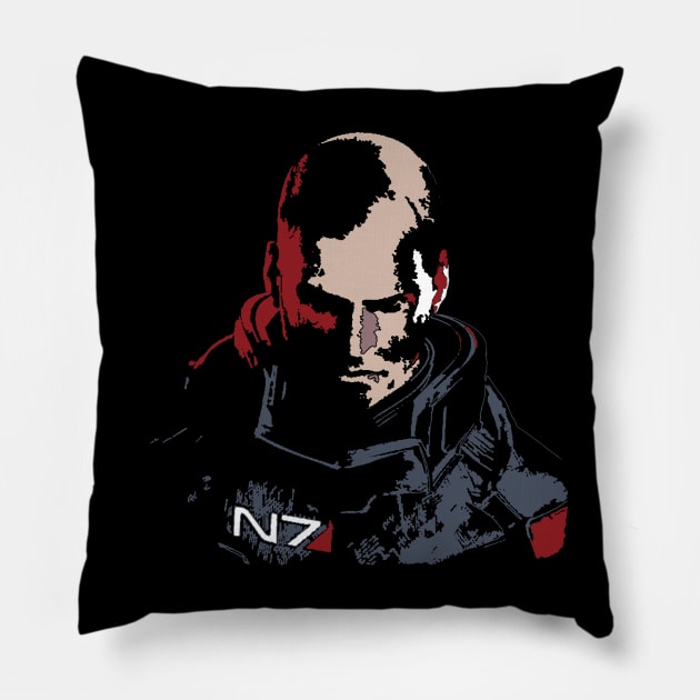 Commander Shepard Pillow by Parserk