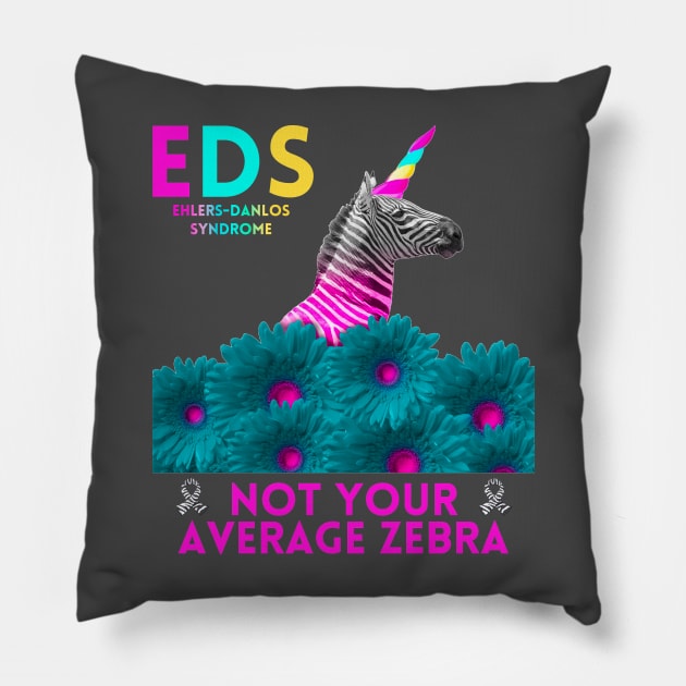 EDS Not Your Average Zebra Pillow by Danderwen Press