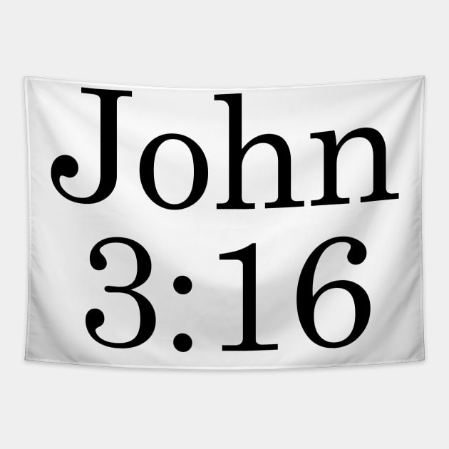 John 3:16 - Dark Text Tapestry by albinochicken