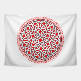 Red Celtic Knot Tapestry