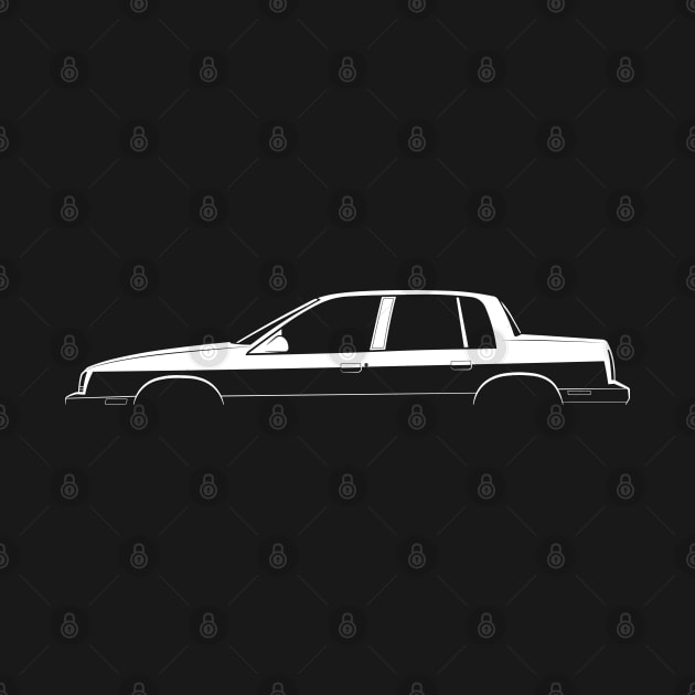 Oldsmobile Cutlass Calais Silhouette by Car-Silhouettes