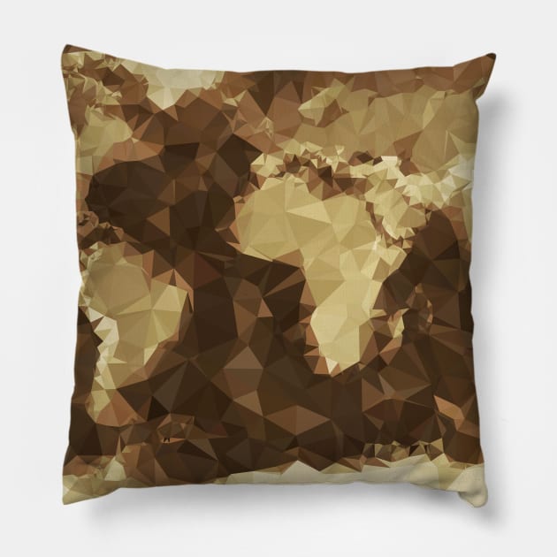 The World (Simplified) Pillow by vladstudio