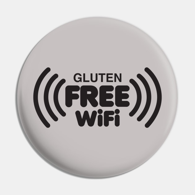 Gluten Free Wi-Fi Pin by DetourShirts