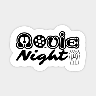 Movie night design for bright colors Magnet