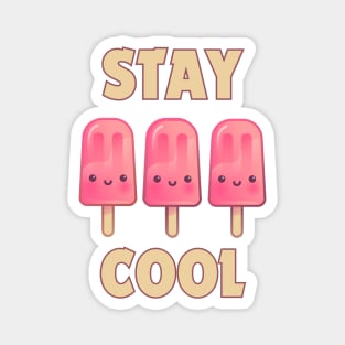 Stay Cool Kawaii Pink Popsicle Summer Magnet