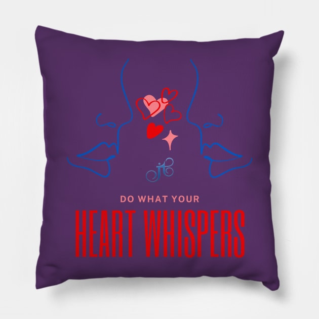 Heart Whispers Pillow by LibrosBOOKtique
